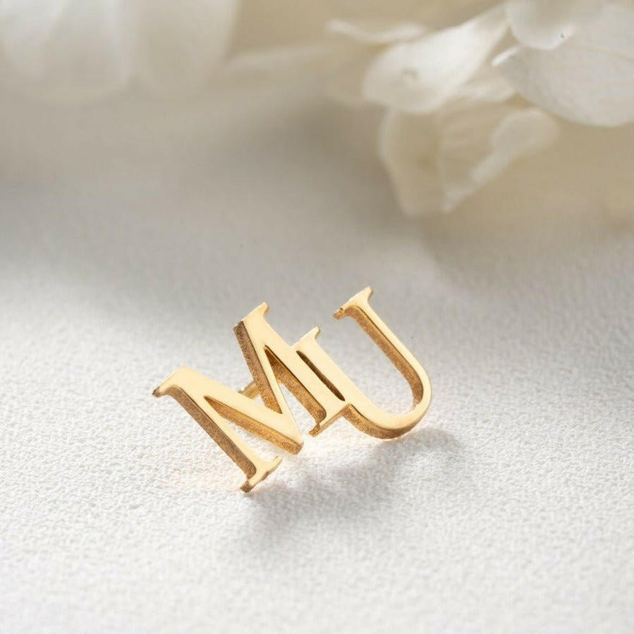 Personalized Initial Letters Brooch, Bride - Groomsmen Brooch.