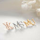 Personalized Initial Letters Brooch, Bride - Groomsmen Brooch.