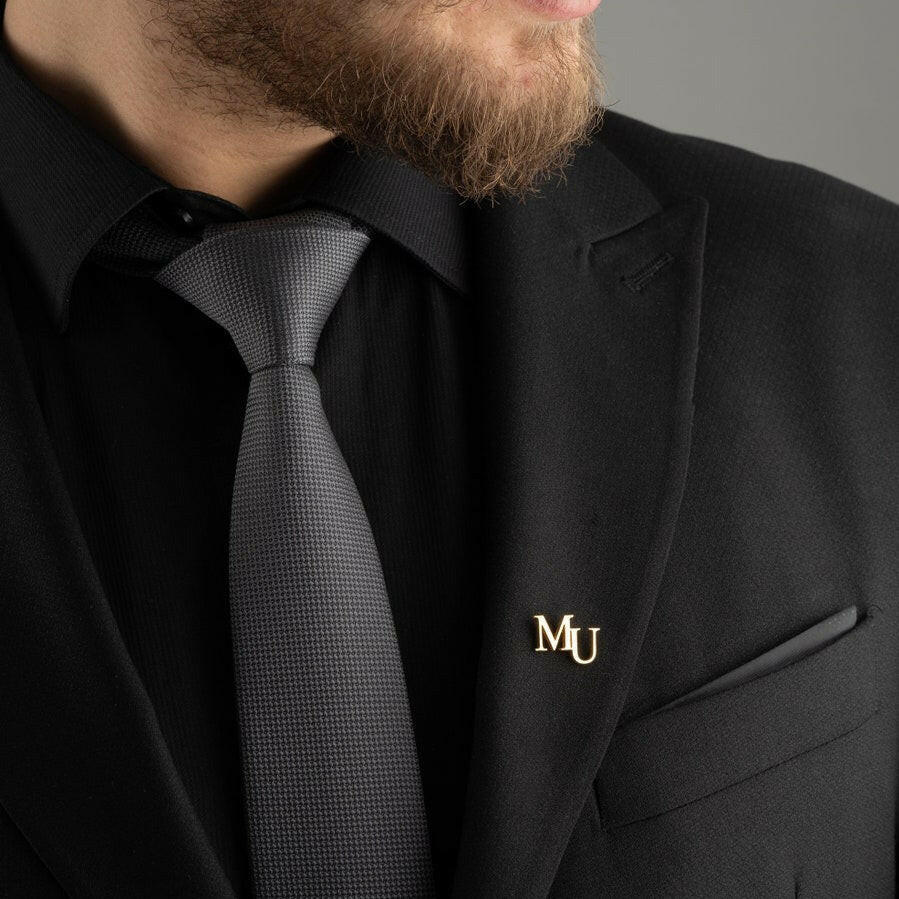 Personalized Initial Letters Brooch, Bride - Groomsmen Brooch.