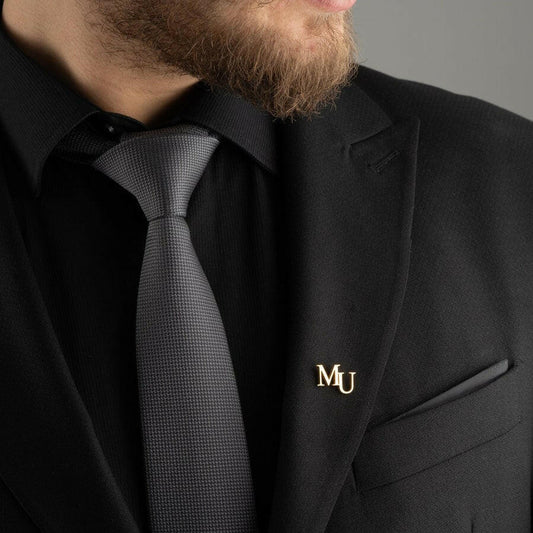 Personalized Initial Letters Brooch, Bride - Groomsmen Brooch.