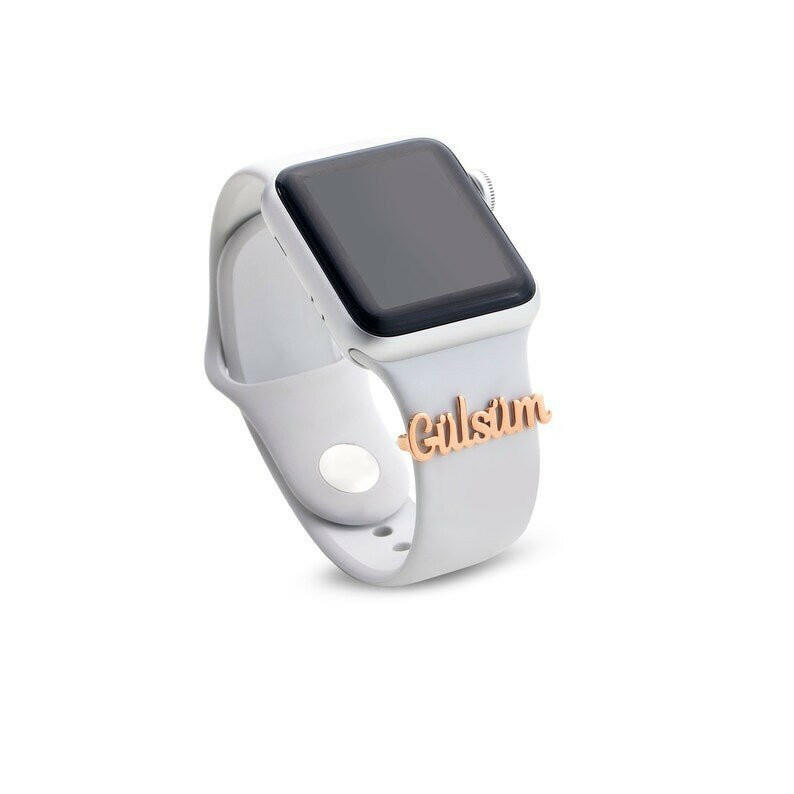 Personalized Name APPLE WATCH Band Charm Apple Watch Charms.