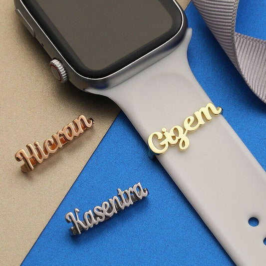 Personalized Name APPLE WATCH Band Charm Apple Watch Charms.