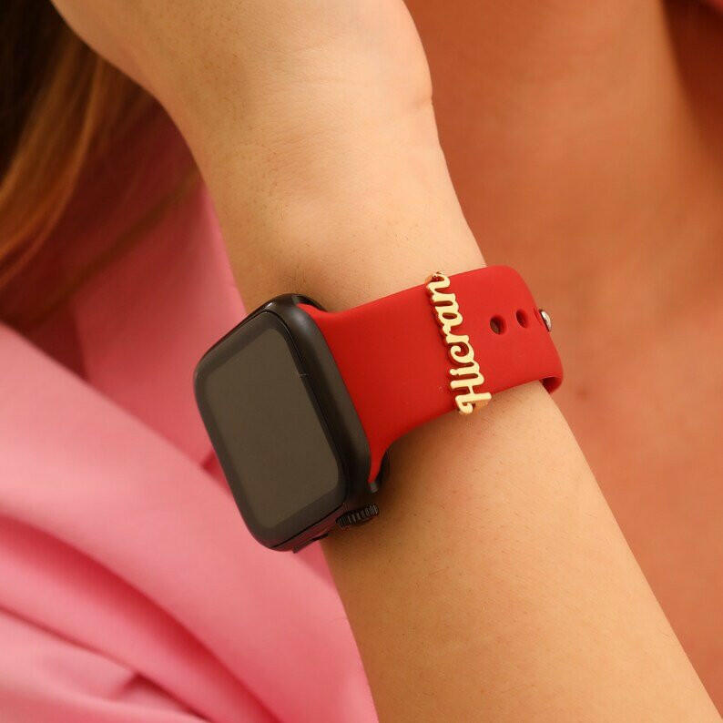 Personalized Name APPLE WATCH Band Charm Apple Watch Charms.