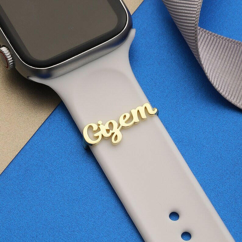 Personalized Name APPLE WATCH Band Charm Apple Watch Charms.