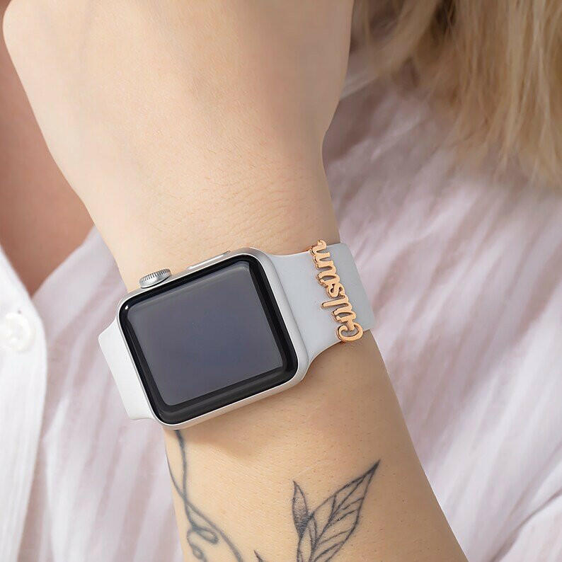 Personalized Name APPLE WATCH Band Charm Apple Watch Charms.