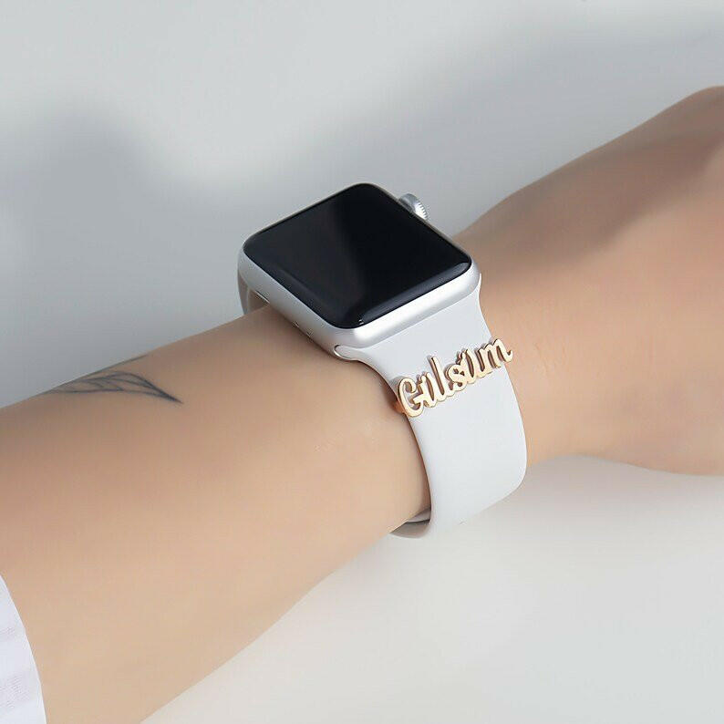 Personalized Name APPLE WATCH Band Charm Apple Watch Charms.