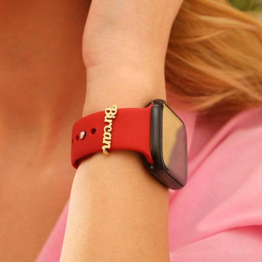 Personalized Name APPLE WATCH Band Charm Apple Watch Charms.