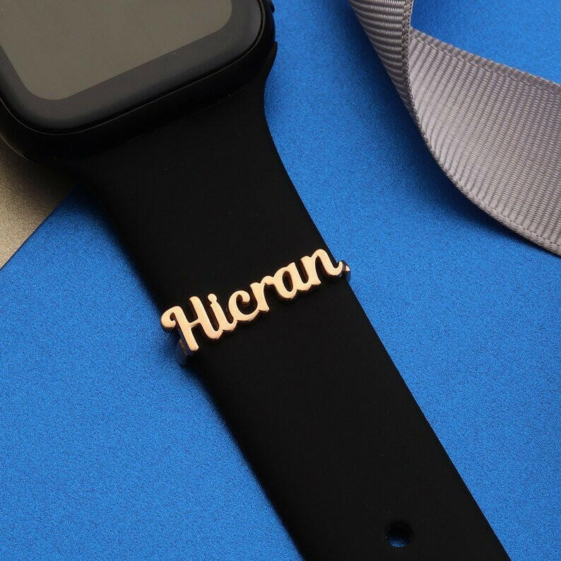 Personalized Name APPLE WATCH Band Charm Apple Watch Charms.