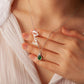 Personalized Name Necklace with Birthstone Charm Necklace.