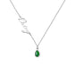 Personalized Name Necklace with Birthstone Charm Necklace.