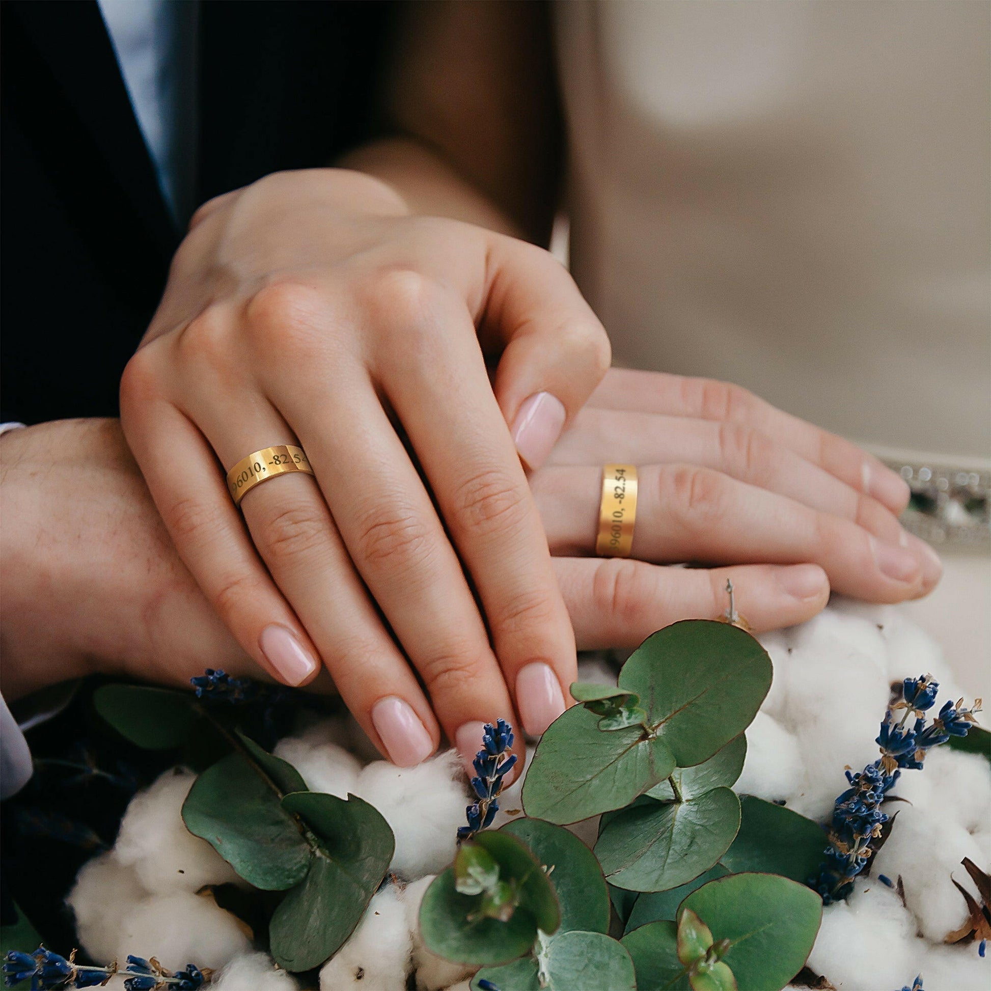 Personalized Name Rings Both Sides Engraveable Ring.