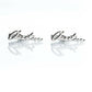 Personalized Signature Style Name Cufflinks cufflink.