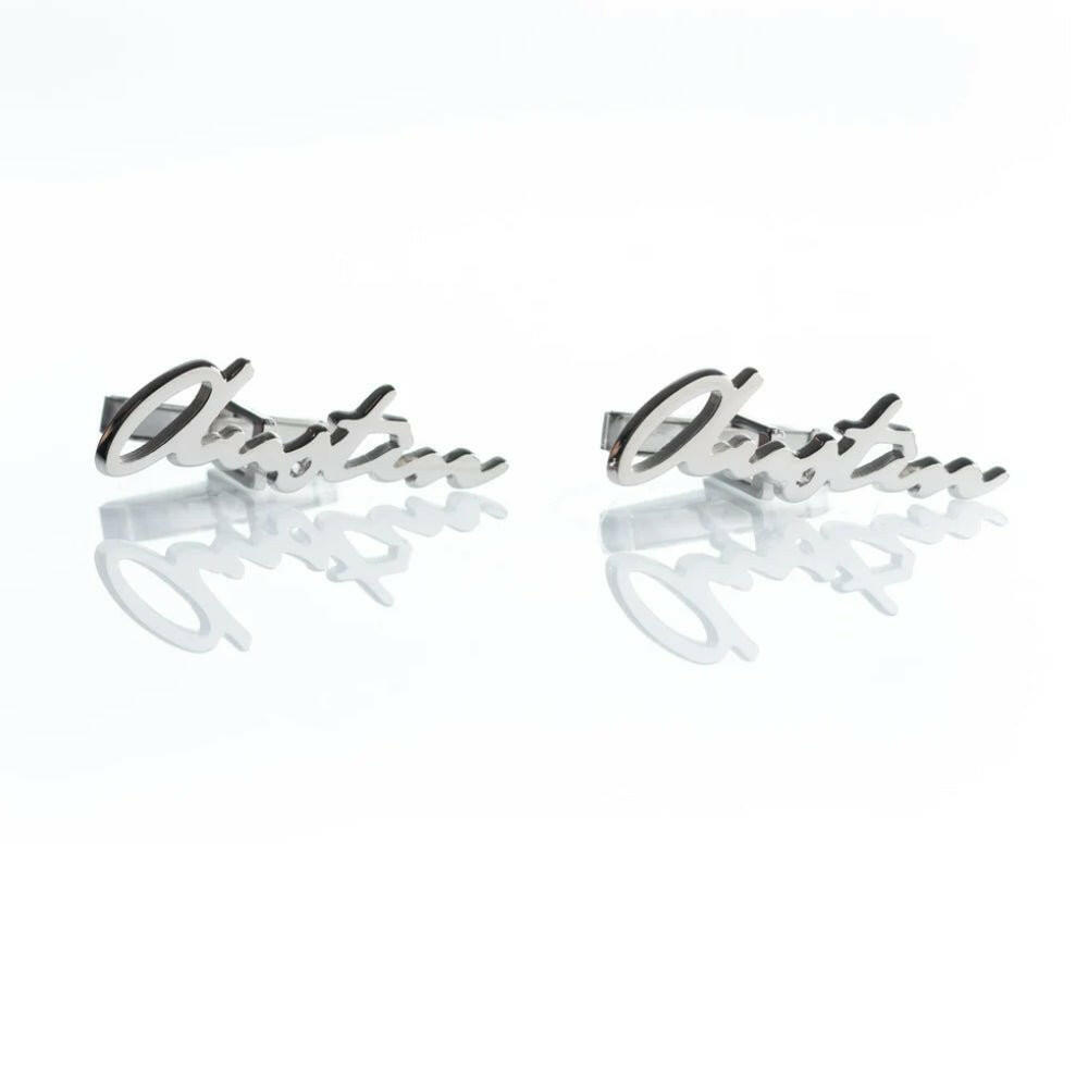 Personalized Signature Style Name Cufflinks cufflink.