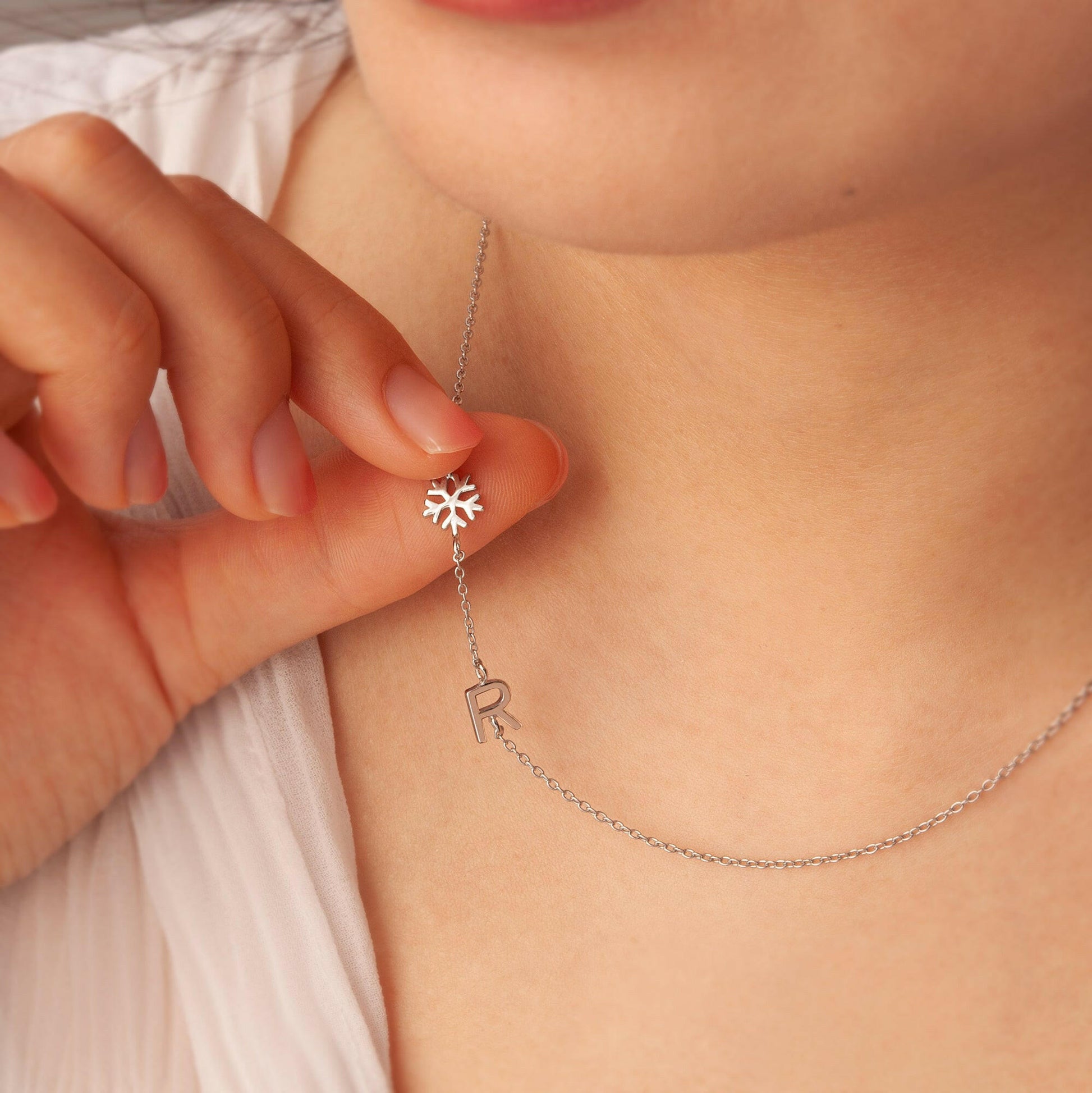 Personalized Vertical Charms and Birthstone Necklace Necklace.