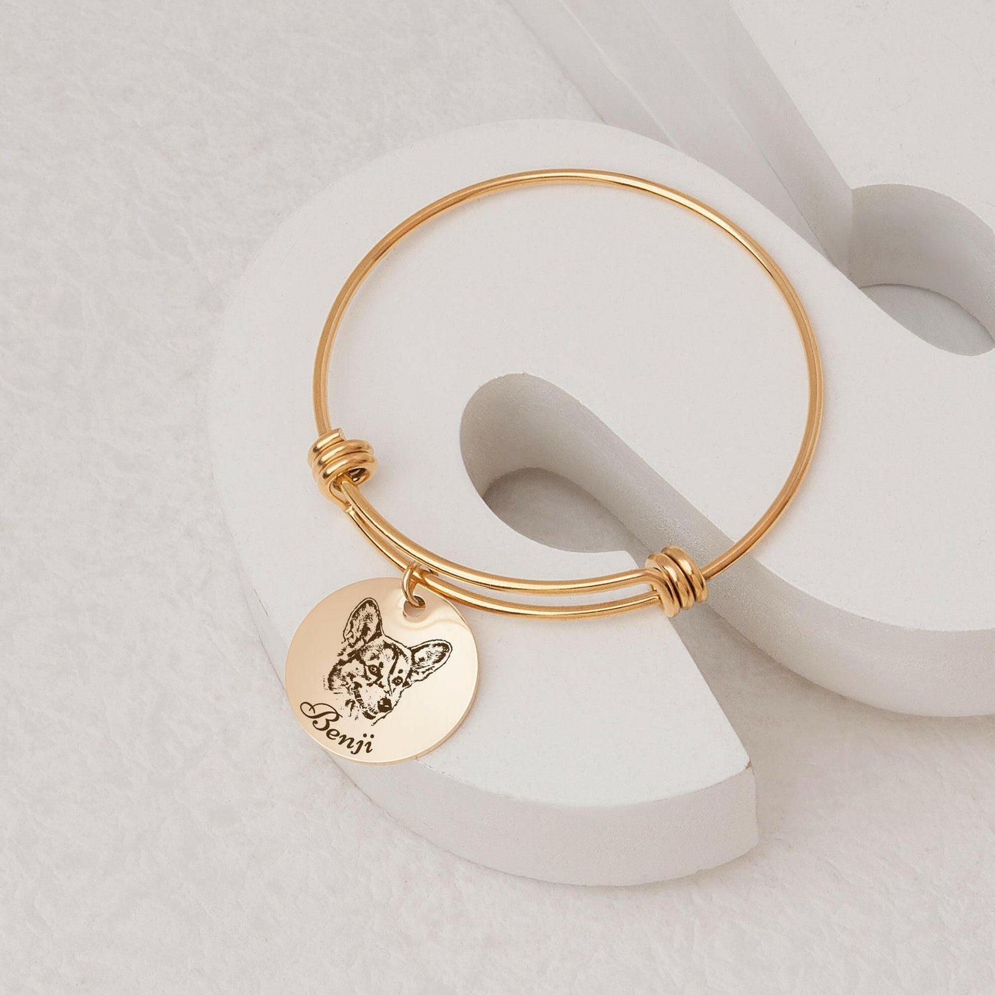 Pet Bracelet Personalized Pet Portrait Bracelet.