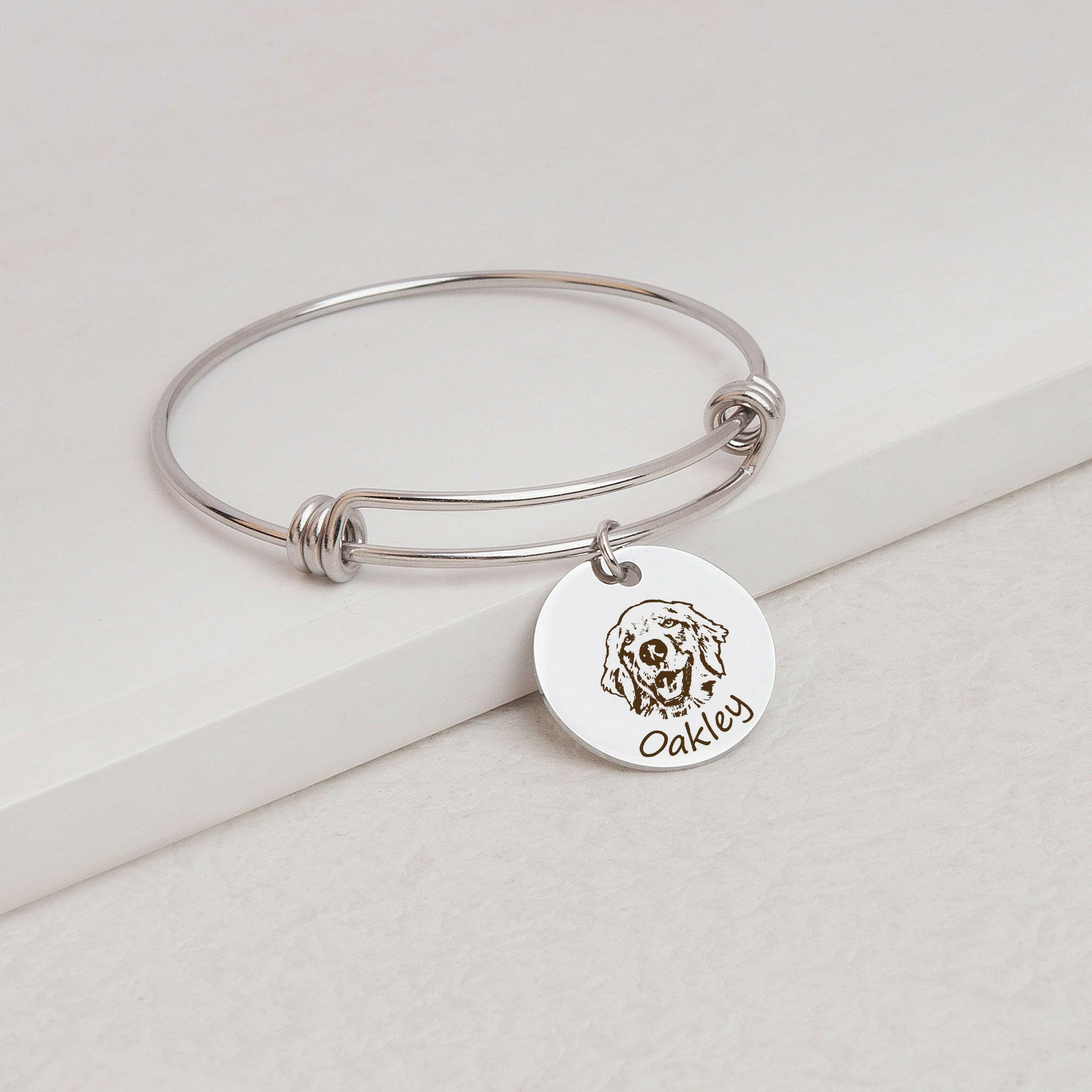 Pet Bracelet Personalized Pet Portrait Bracelet.