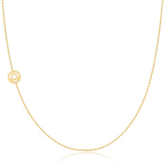 14k Gold Asymmetrical Charm Necklace - Recovery