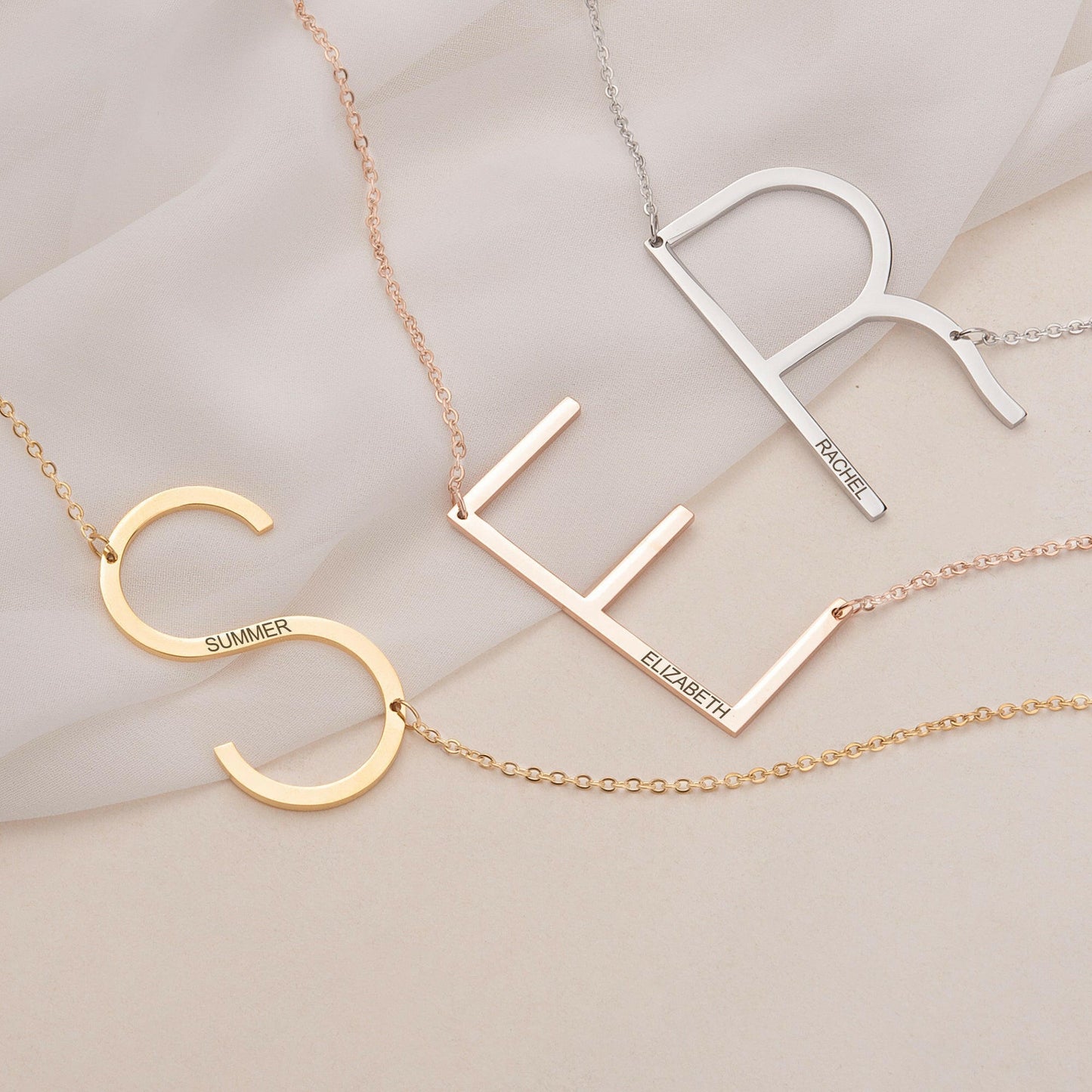 Script Name Pendant Chain Necklace Necklace.