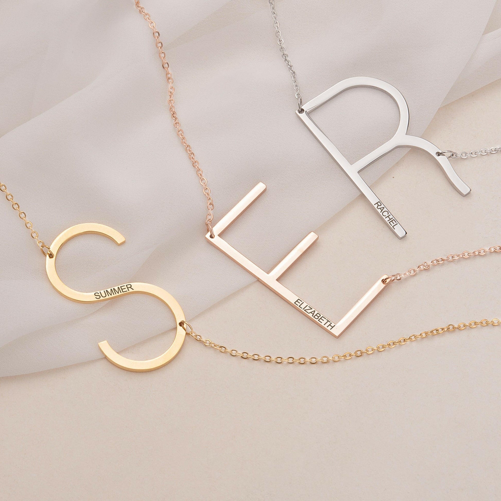Script Name Pendant Chain Necklace Necklace.