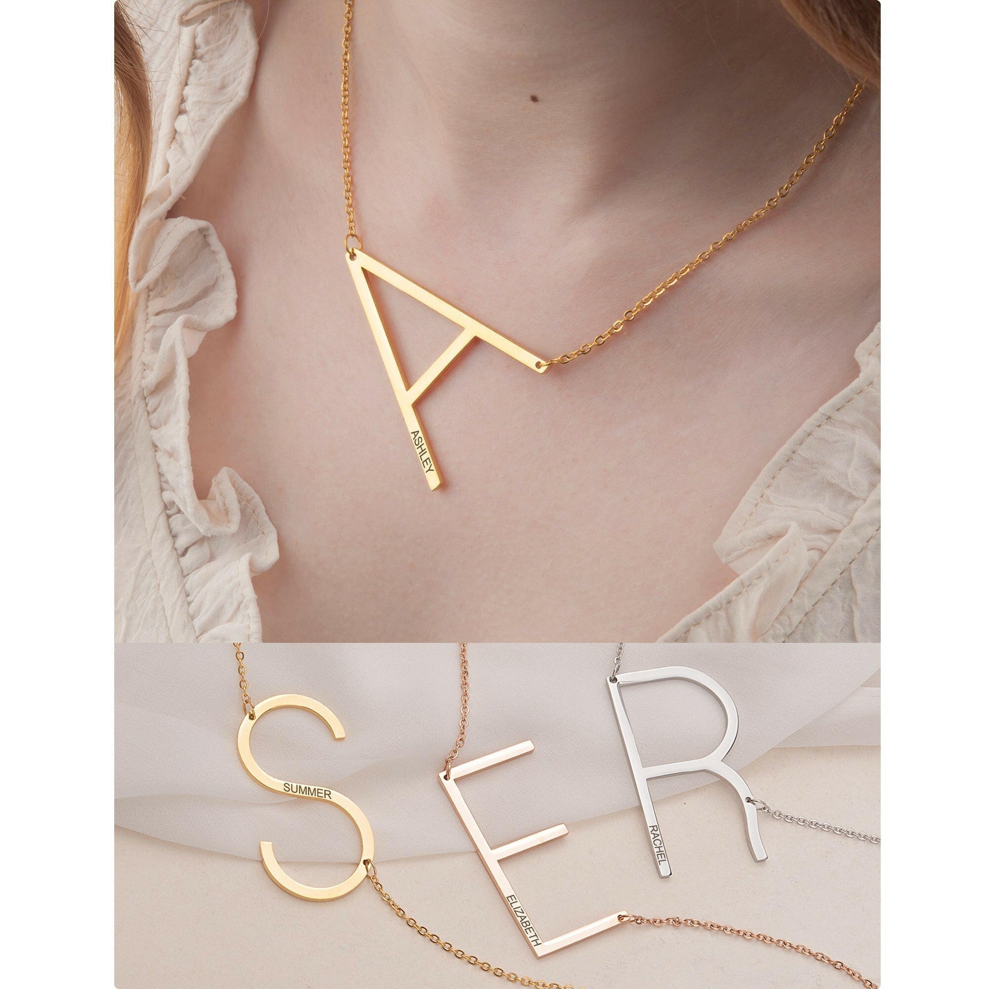 Script Name Pendant Chain Necklace Necklace.