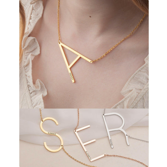 Script Name Pendant Chain Necklace Necklace.