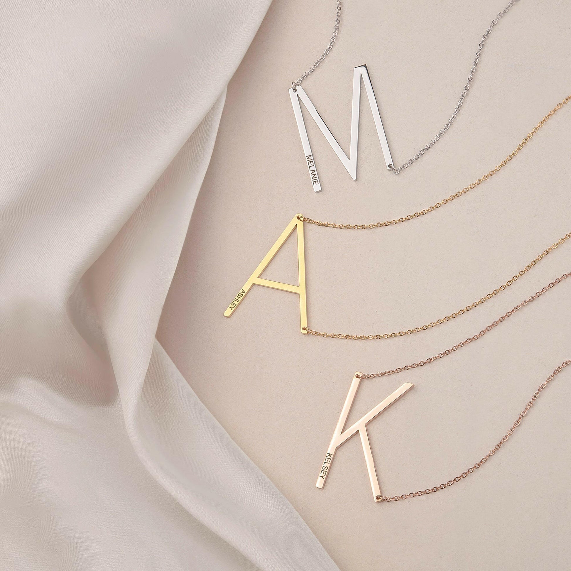 Script Name Pendant Chain Necklace Necklace.
