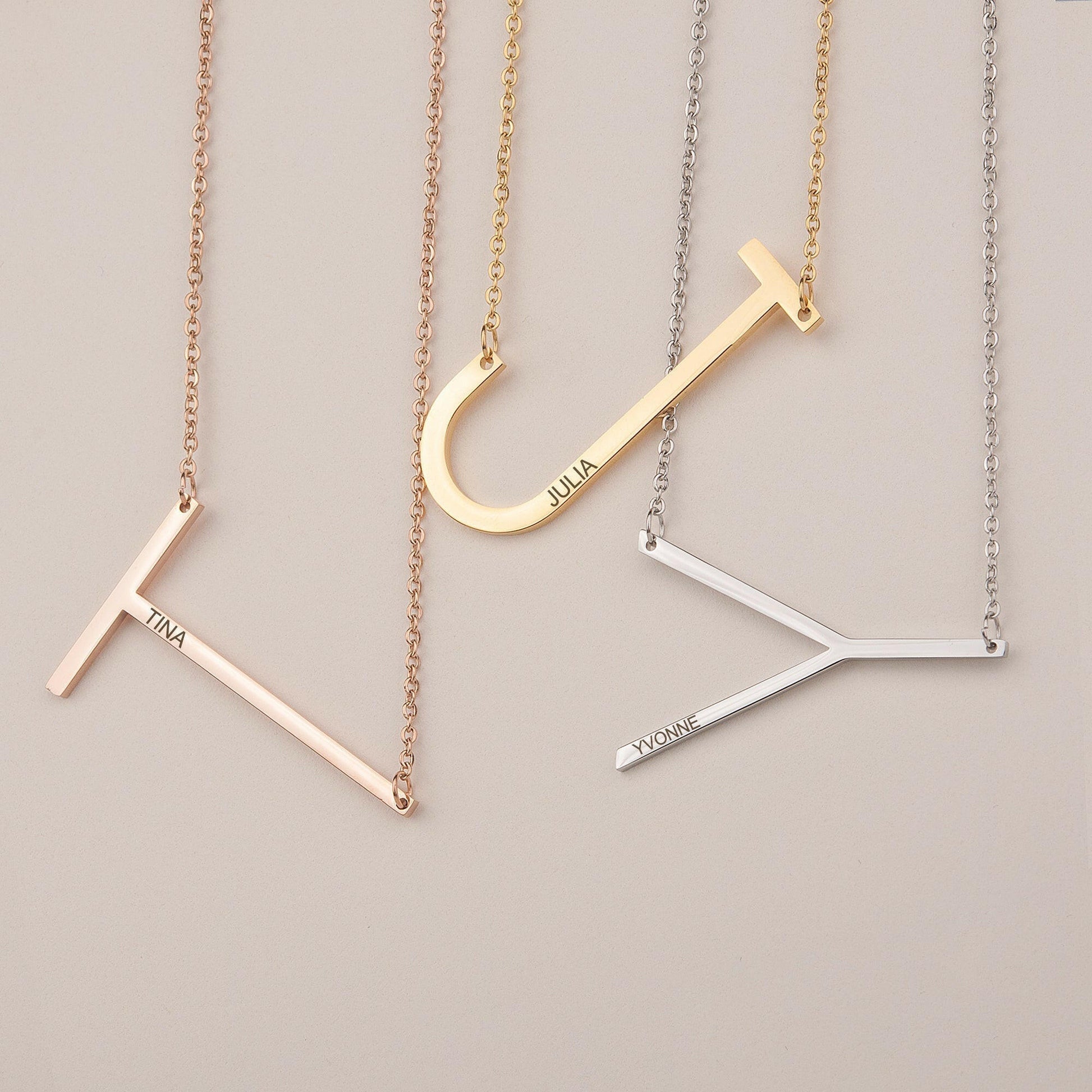 Script Name Pendant Chain Necklace Necklace.