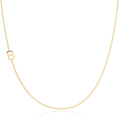 Custom Gold Necklace - 1 Letter