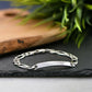 Personalised ID Bracelet for Men in Sterling Silver Bracelet.