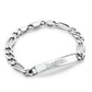Personalised ID Bracelet for Men in Sterling Silver Bracelet.