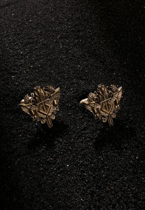 Silver The Knight Lion Cufflink Pair