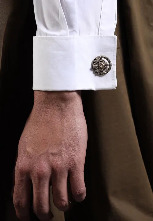 Silver The Knight Lion   Cufflink Pair