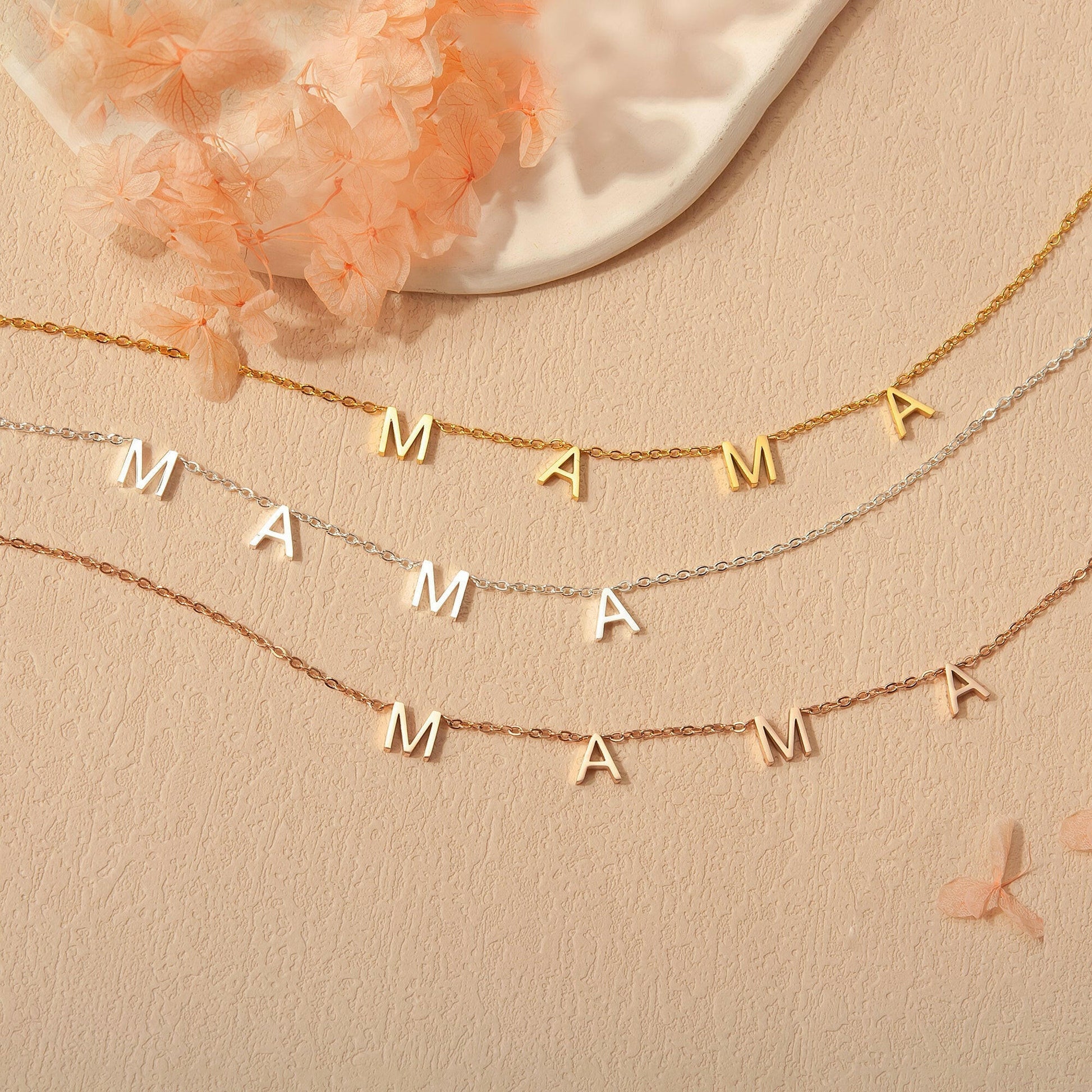 To an Amazing New Mom" Mama Necklace Gift Set Necklace.