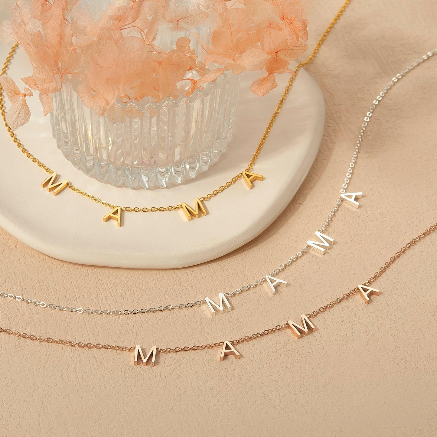 To an Amazing New Mom" Mama Necklace Gift Set Necklace.