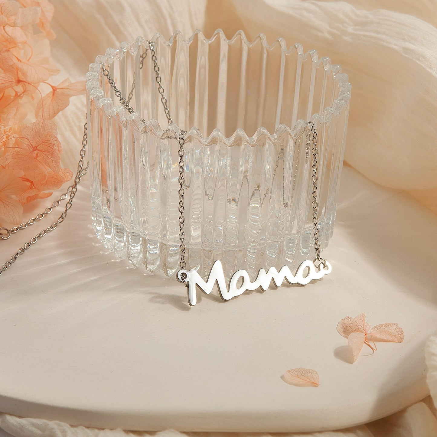 To my Beautiful Mom" Mama Necklace Gift Set Necklace.