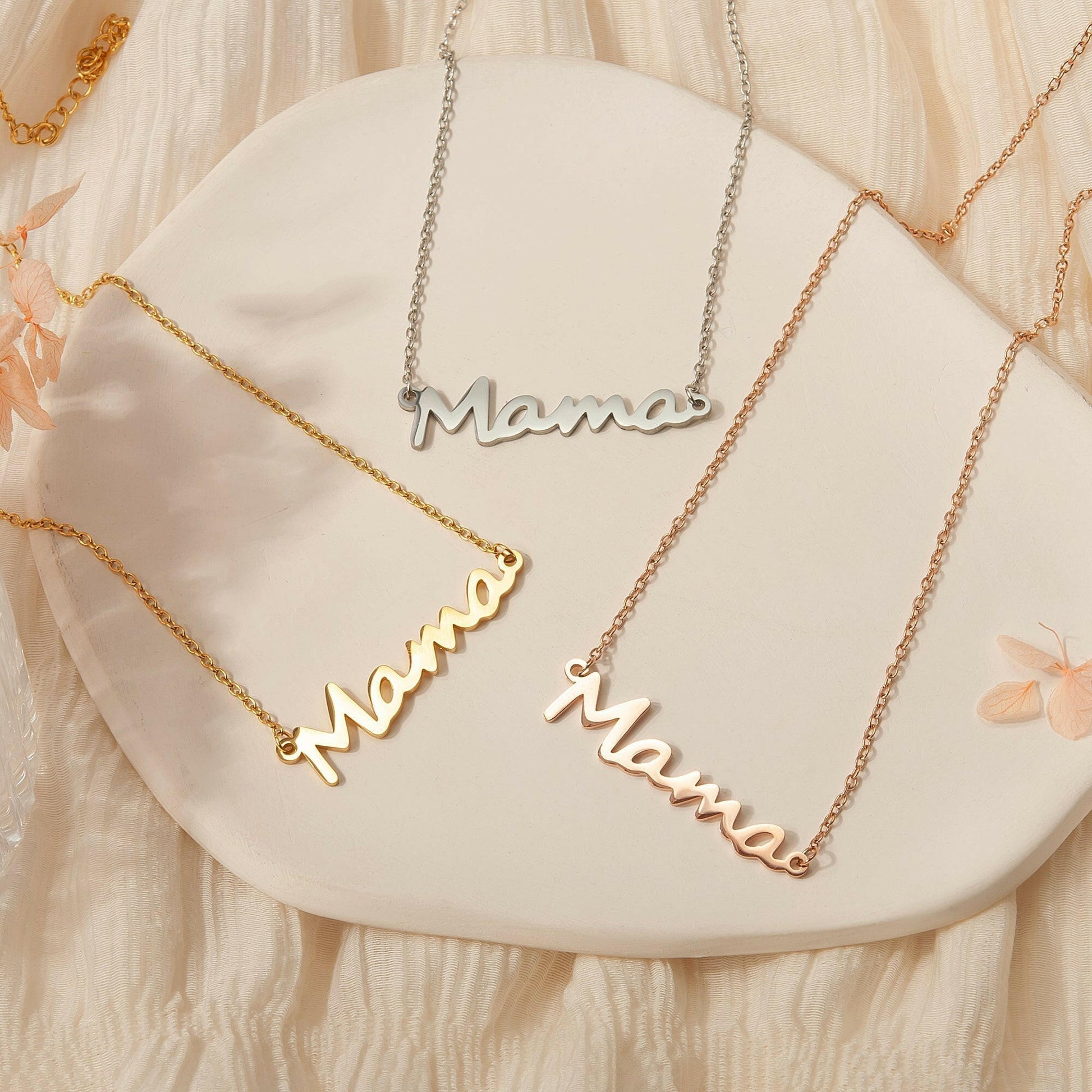 To my Beautiful Mom" Mama Necklace Gift Set Necklace.