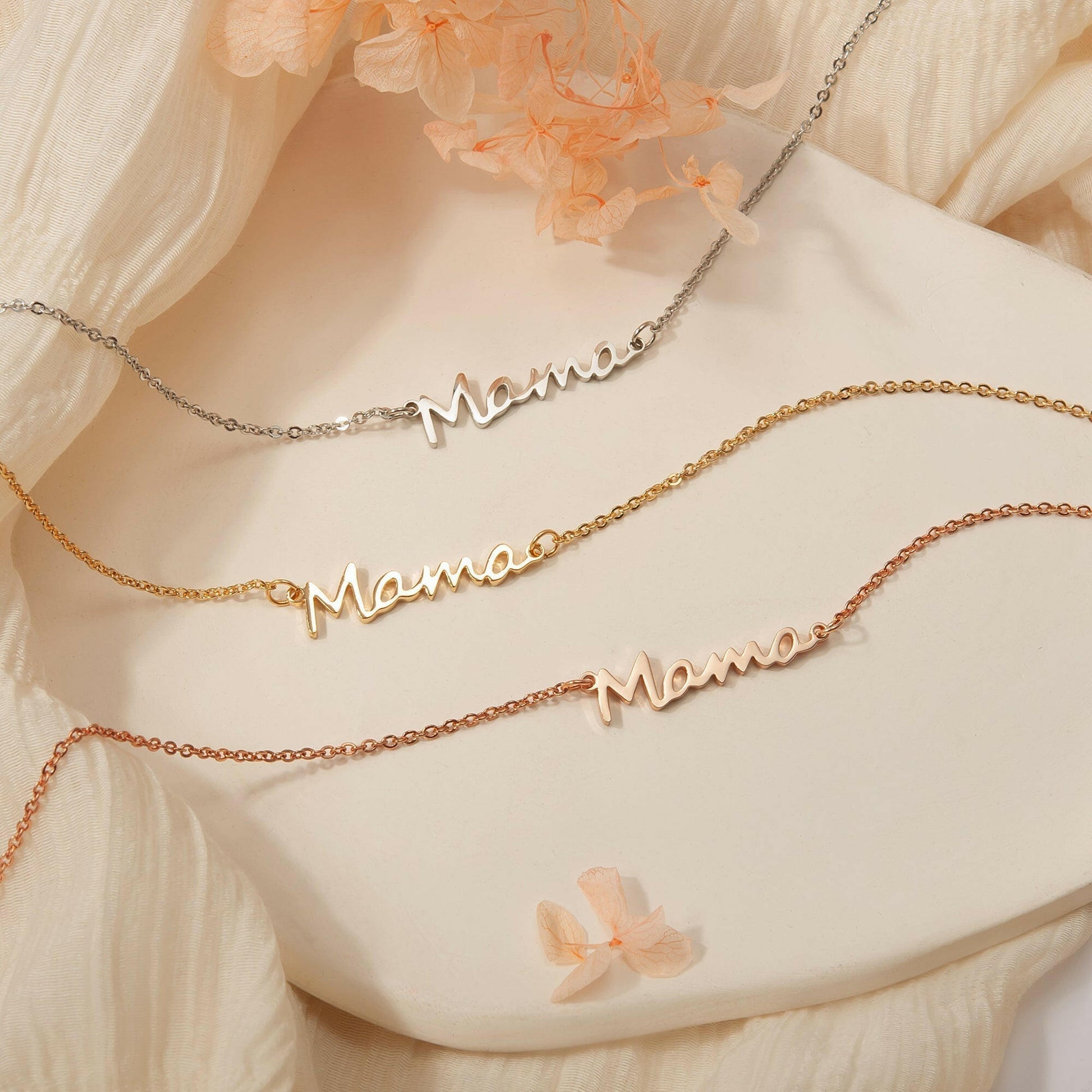 To my Beautiful Mom" Mama Necklace Gift Set Necklace.