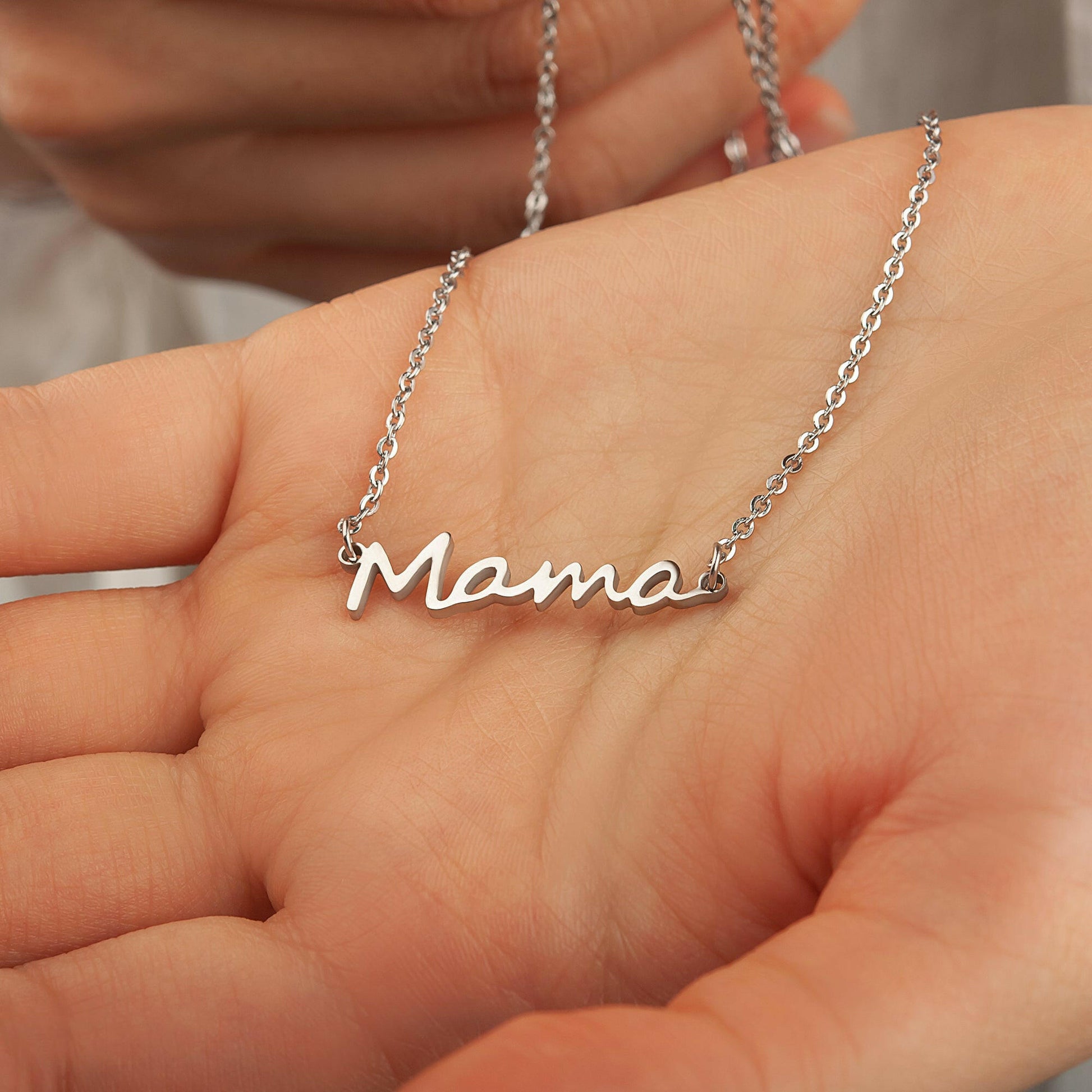To my Beautiful Mom" Mama Necklace Gift Set Necklace.