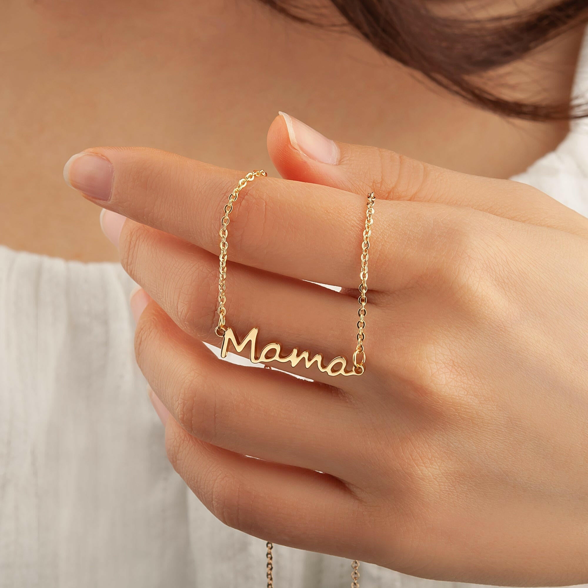 To my Beautiful Mom" Mama Necklace Gift Set Necklace.