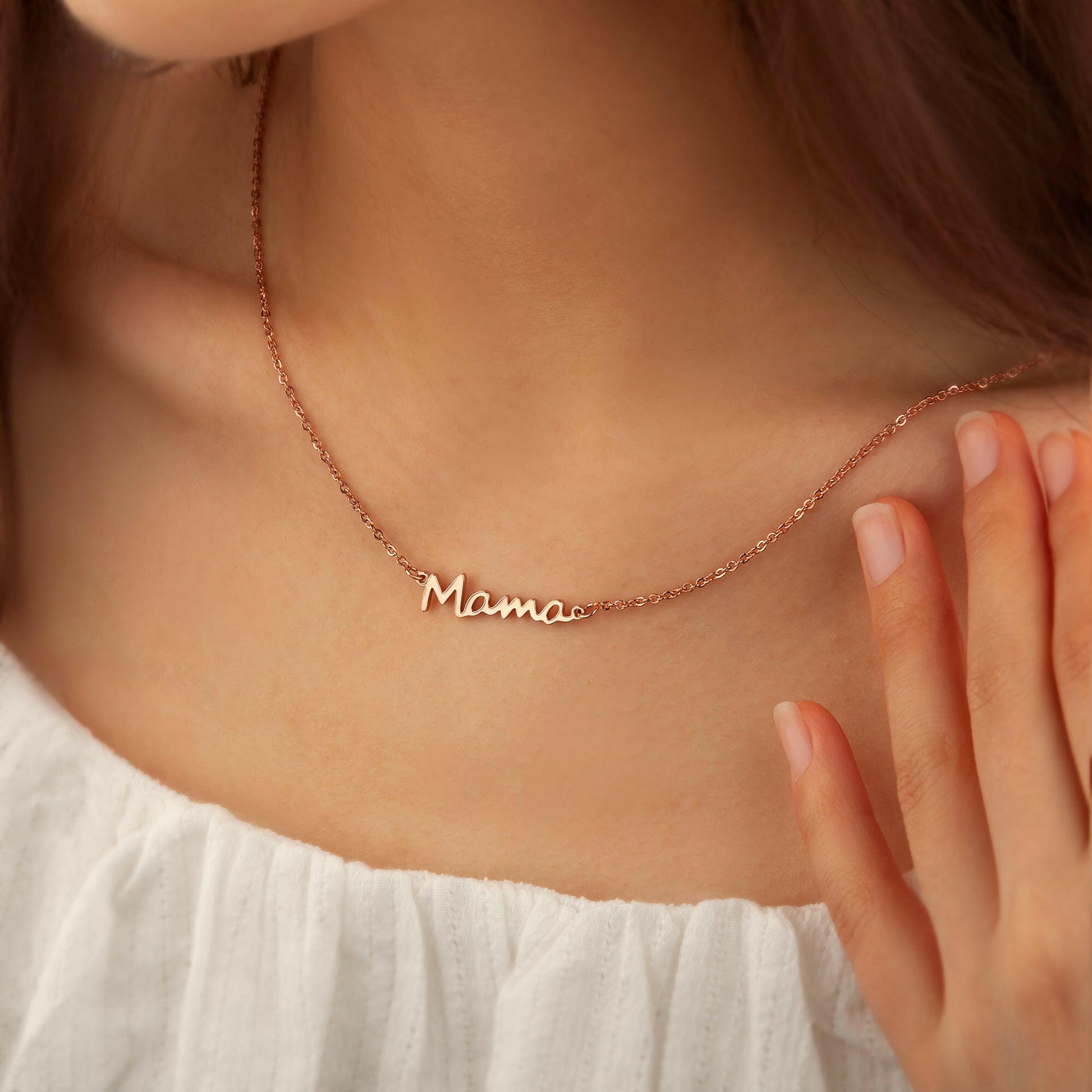 To my Beautiful Mom" Mama Necklace Gift Set Necklace.