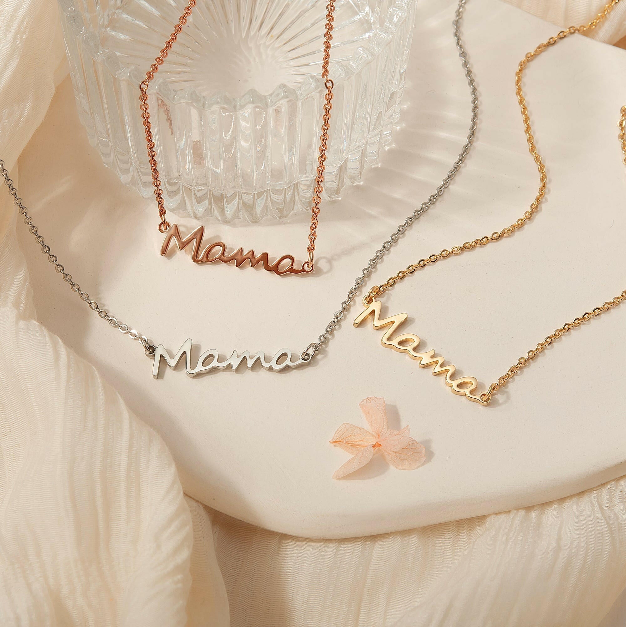 To my Beautiful Mom" Mama Necklace Gift Set Necklace.