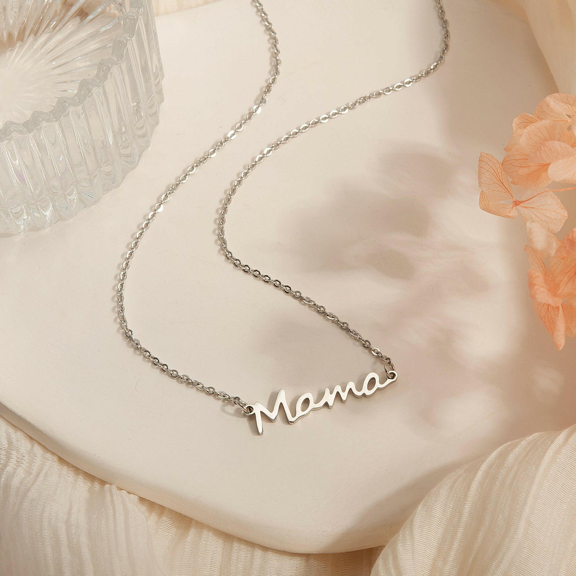 To my Beautiful Mom" Mama Necklace Gift Set Necklace.