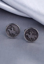 Silver Warrior Cufflink Pair Silver