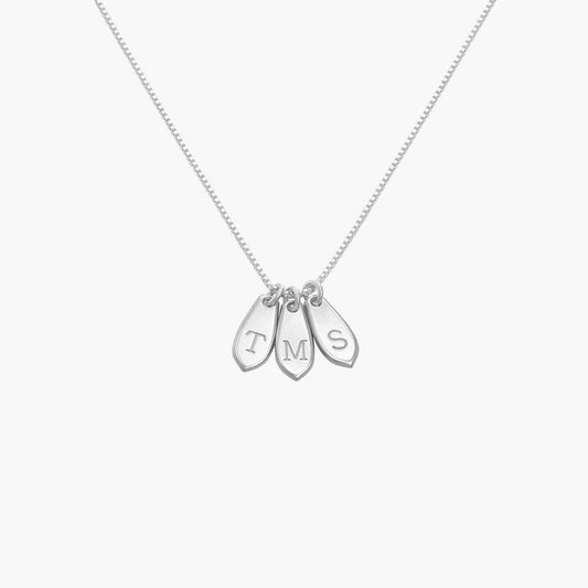 Customized Willow Drop Initial Name Necklace