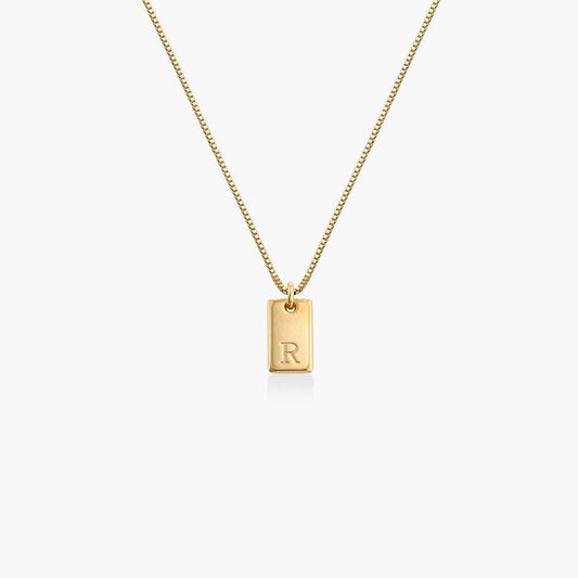 Willow Tag Initial Necklace