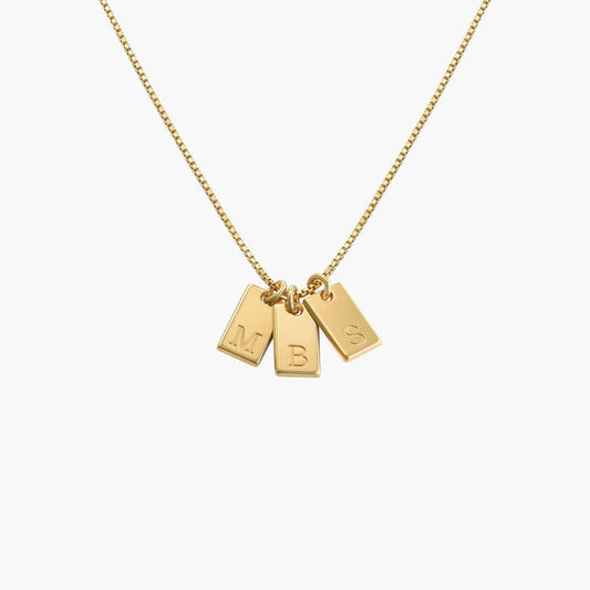 Willow Tag Initial Necklace