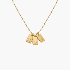 Willow Tag Initial Necklace